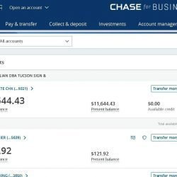 Chase bank log