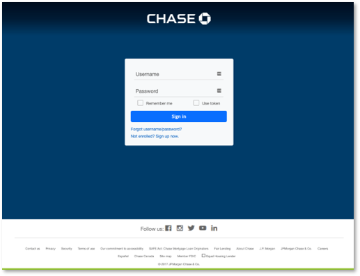 Chase Bank Scampage